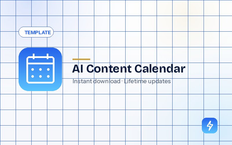 AI Content Calendar Template