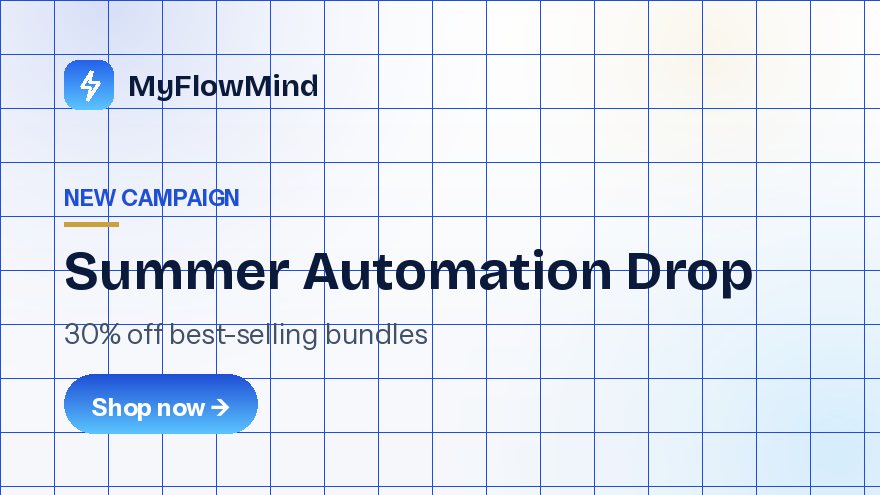 Summer Automation Drop promotional campaign banner